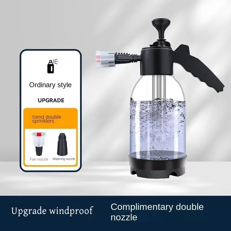2L Hand Pump Foam Sprayer Pneumatic Washer Foam Spray Gun High Pressure Car Wash