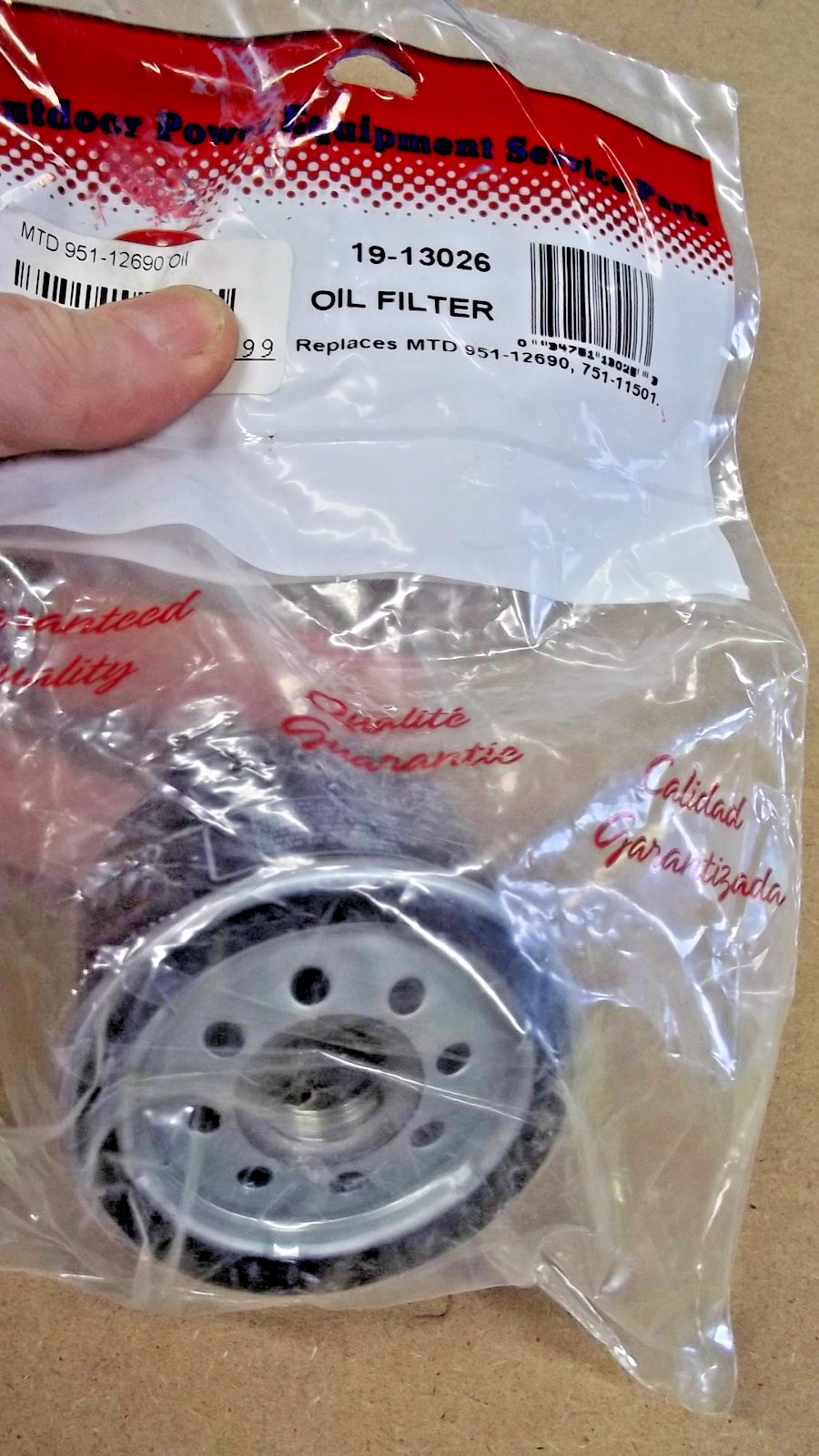 Rotary 13026 WS-951 Oil Filter Oil Filter NEW SEALED BAG T134