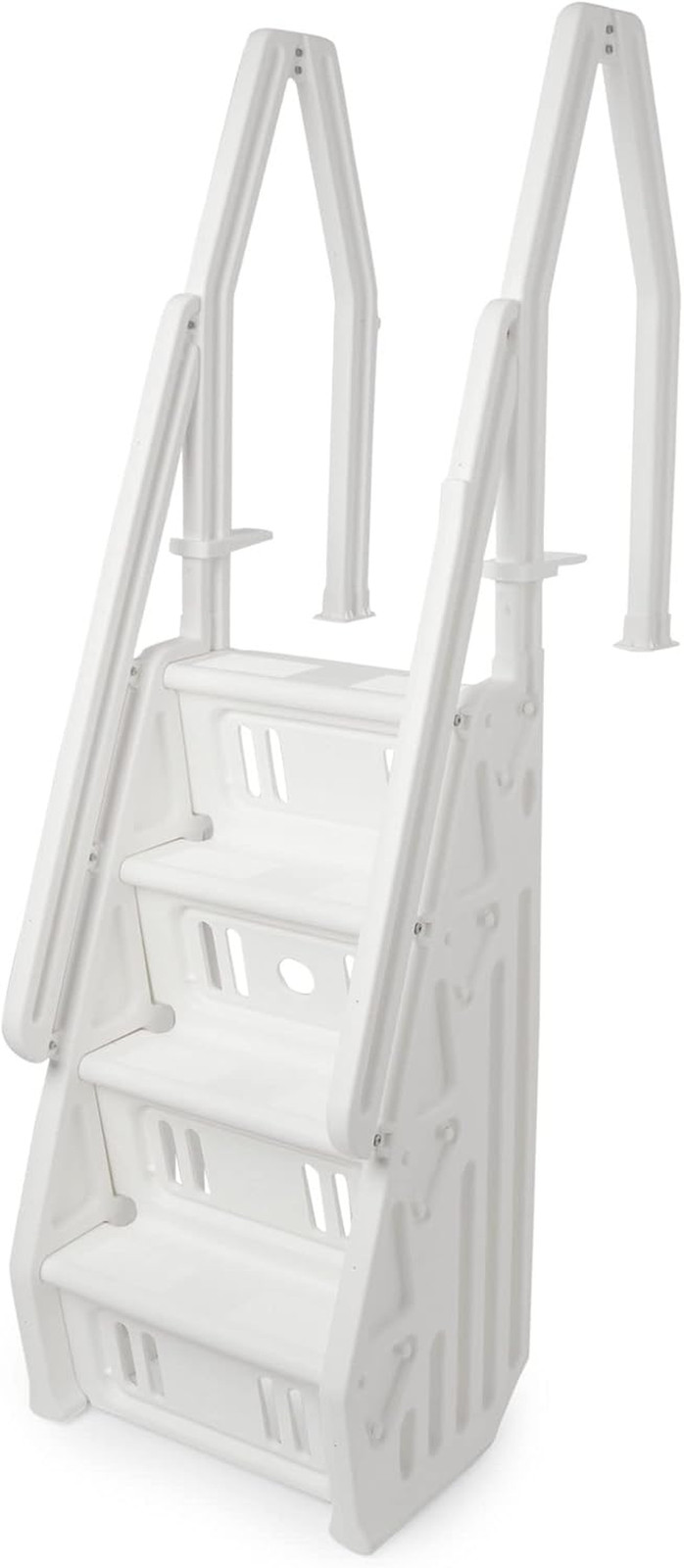 Deluxe Adjustable 24 Inch In-Pool Step Ladder Entry System for Abov