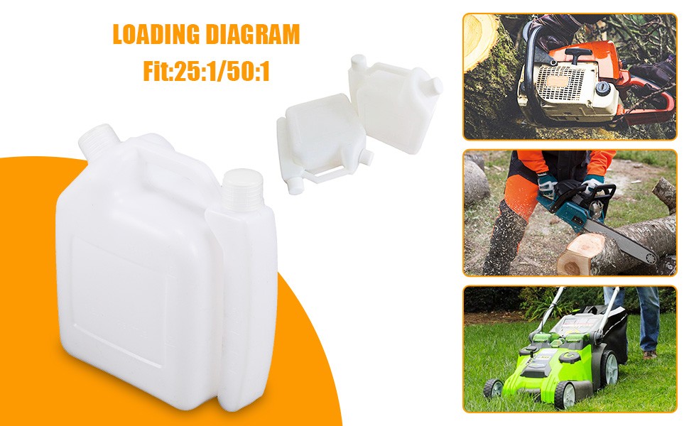 New 1L 2-Stroke Fuel Mixing Bottle For Trimmer Chainsaw Oil Fuel Mixing Storage
