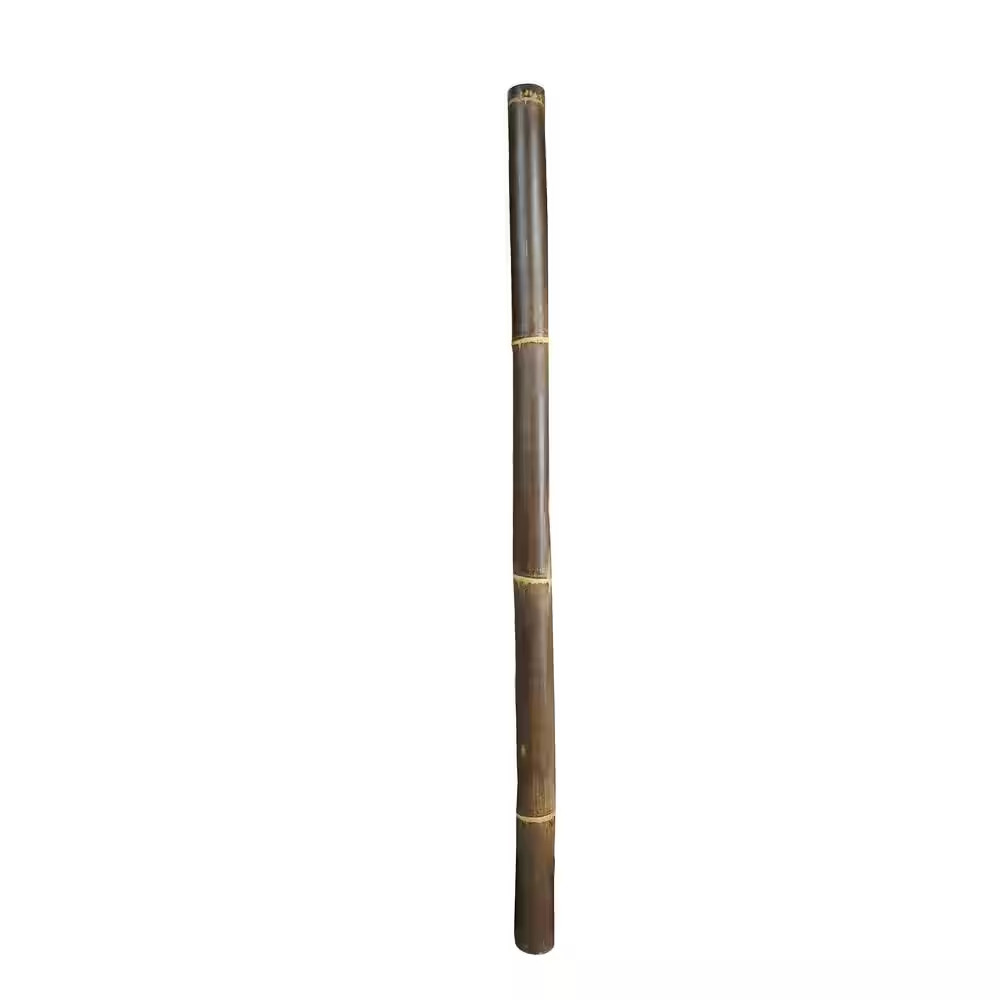 4 In. D X 96 In. L Black Timber Bamboo Pole