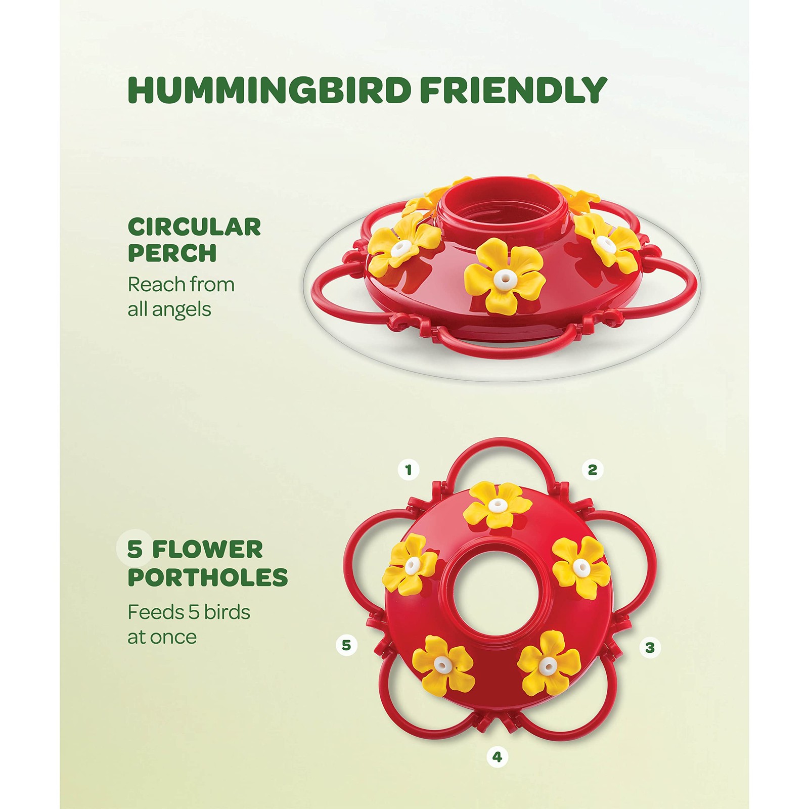 Hummingbird Feeder 10 oz [Set of 2] Plastic 10 – 2 Pack, 10 Oz-2 Pack