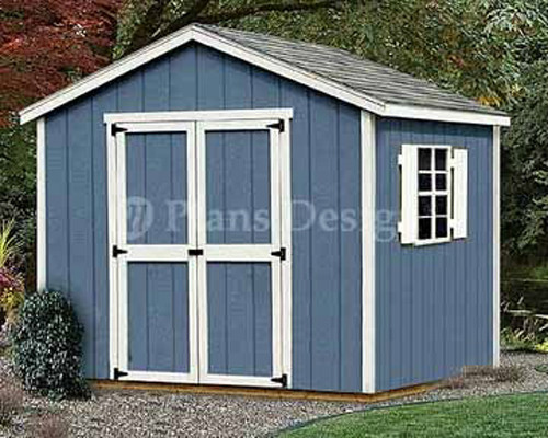 8 x 8 Yard Storage Structures Gable Roof Style Shed Plans #20808