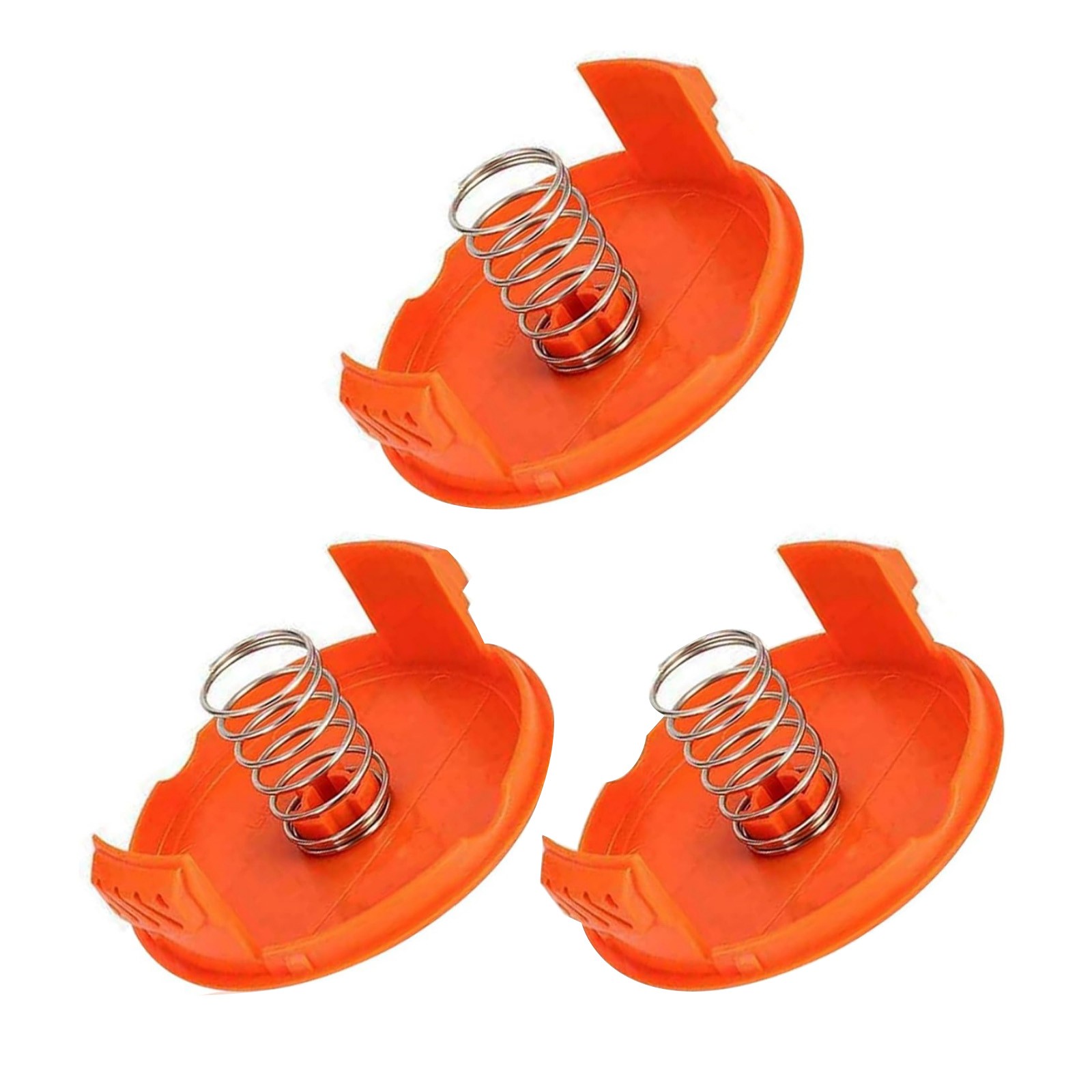 3 Pack Spool Cap & Spring For Black & Decker GH600 GH610 GH900 Trimmer Repair