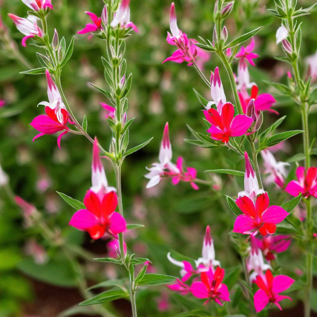 50 Salvia Seeds Flower Perennial Flowers Seed Pollinator Bees ” Hot Lips”