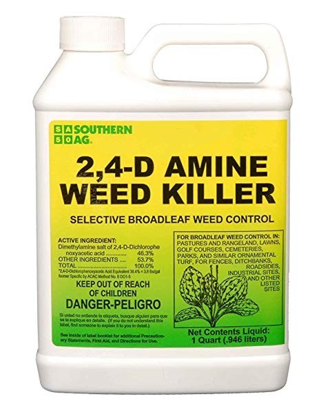 outhern Ag Amine 2,4-D Selective Broadleaf Weed Killer 32 oz.