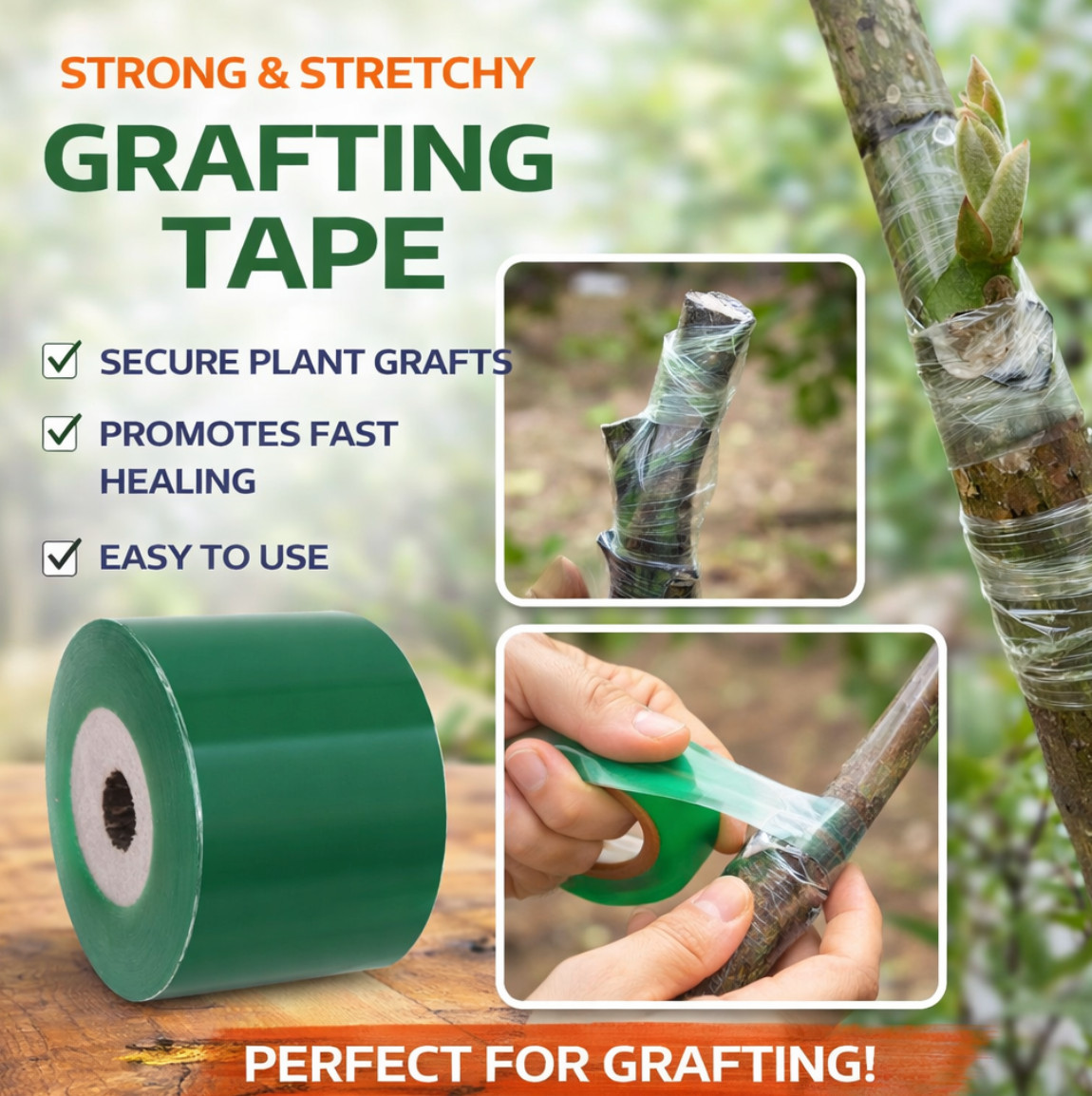 Eco-friendly Biodegradable Grafting Tape Graft Membrane Gardening Bind Belt Plan