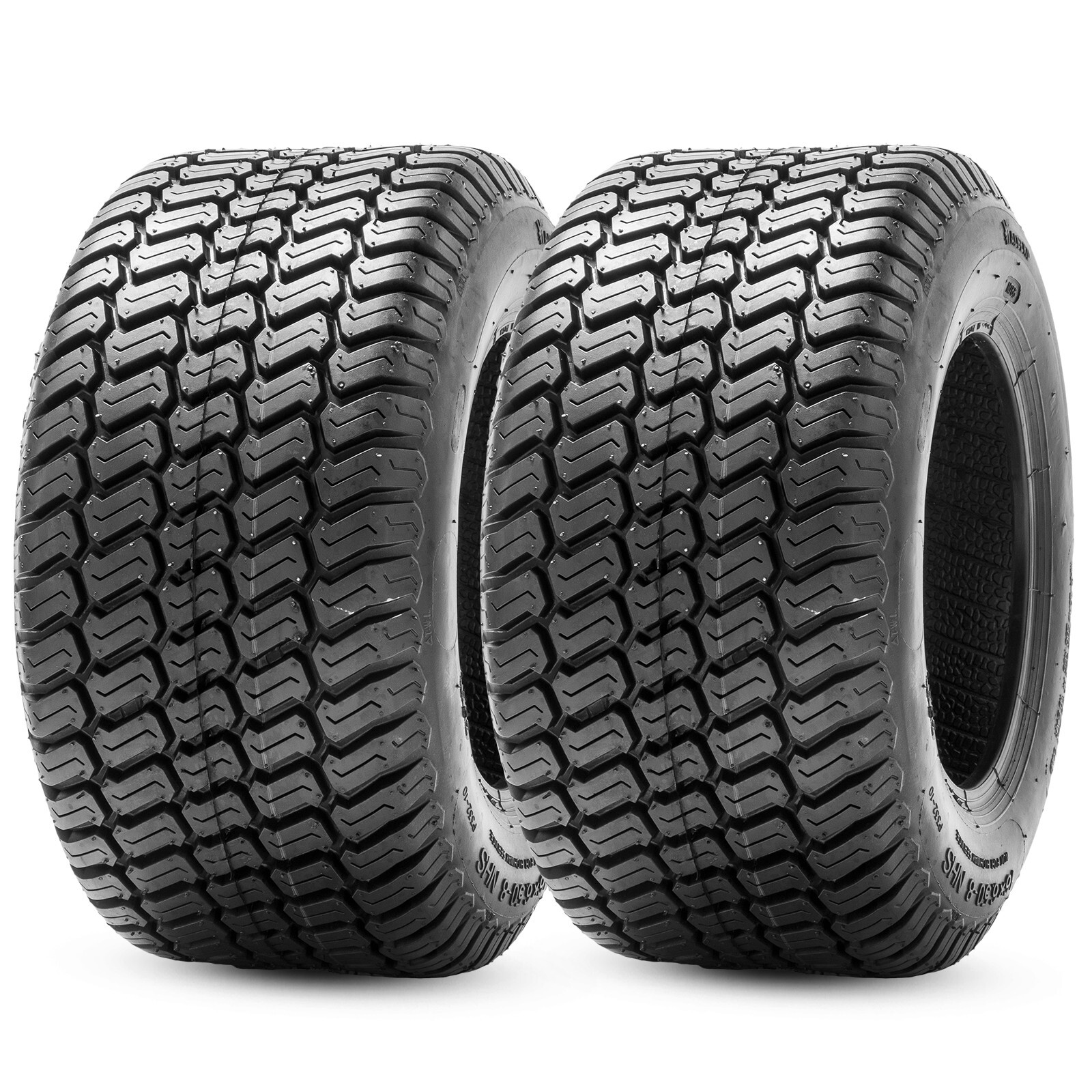 Set 2 20×10-8 Lawn Mower Tires 4Ply Heavy Duty 20x10x8 Garden Tractor Tubeless