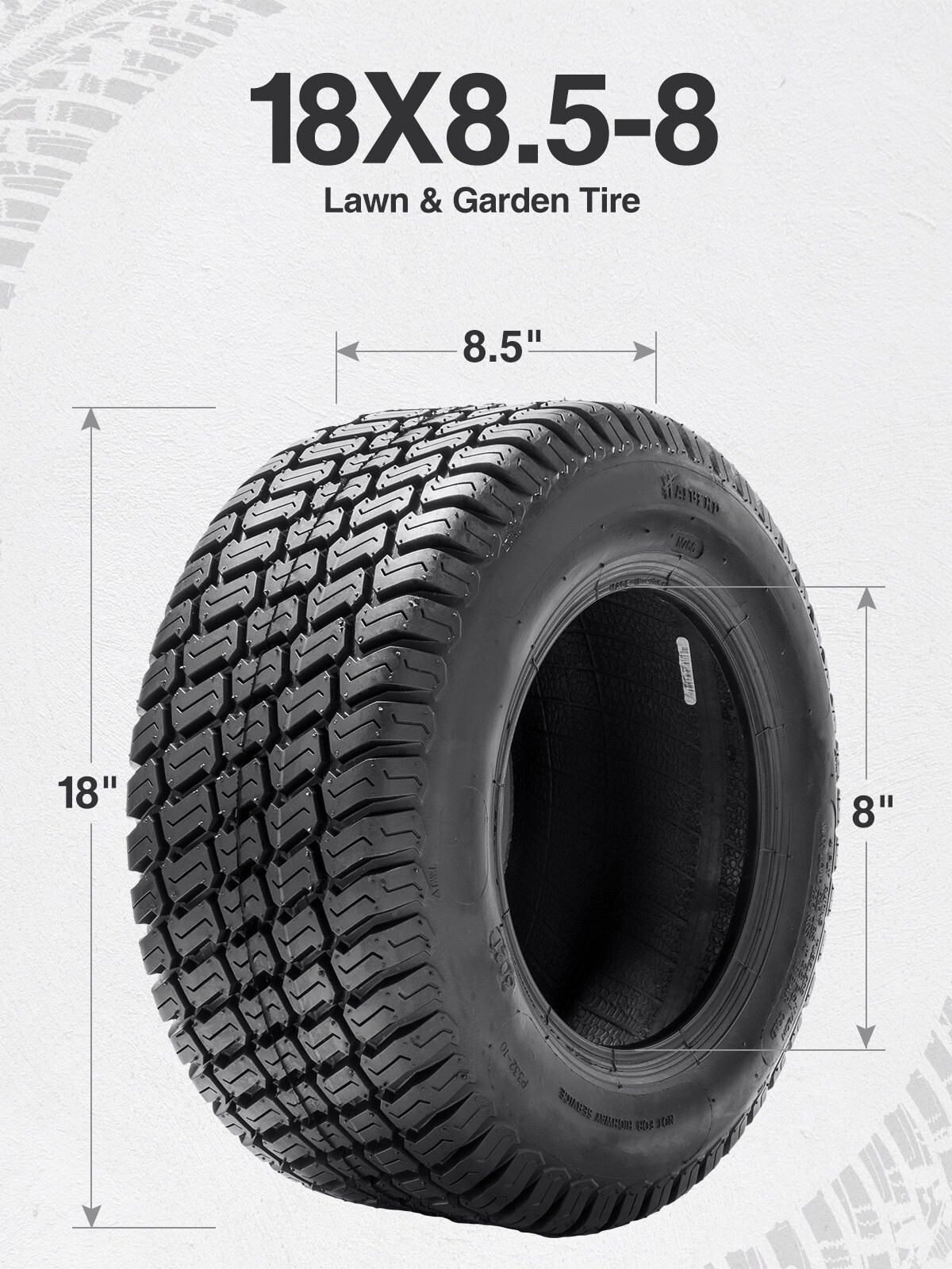 Premium 18×8.50-8 Lawn Mower Tire 4PR 18×8.5×8 Garden Tractor 18×8.5-8 18X8.50X8
