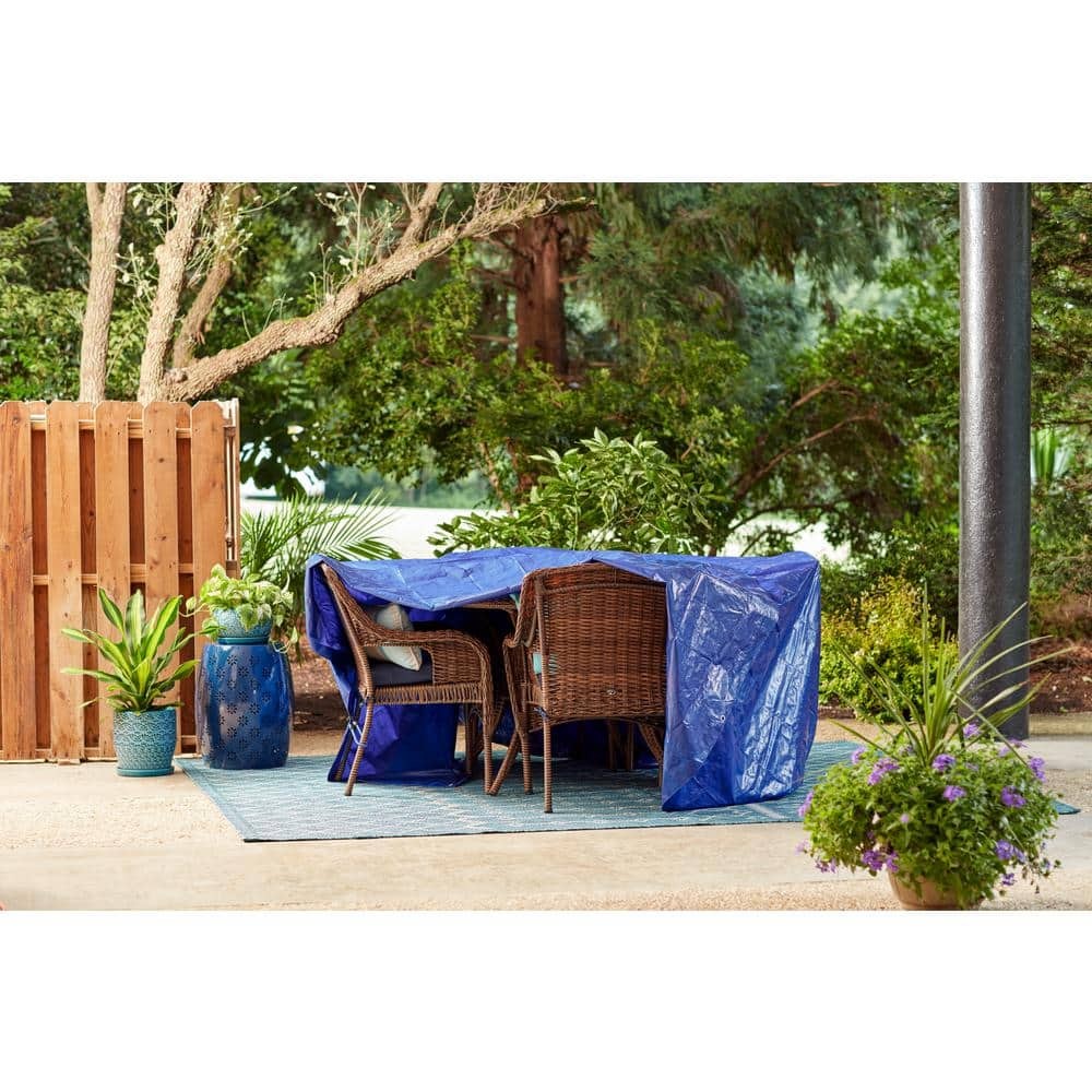 Everbilt 16 ft. x 20 ft. Blue Medium Duty Tarp