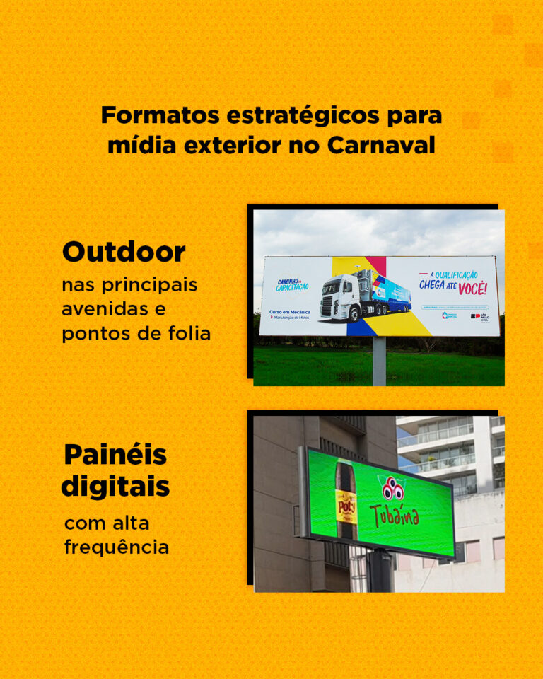 Carnaval 2026: a chance ideal para sua marca ganhar visibilidade com mídia exterior
